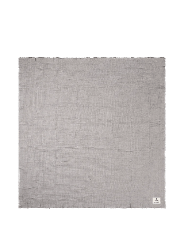 Fino Bedspread - Ferm Living Bedding + Pillows - Ink Blue/Sand - HORNE