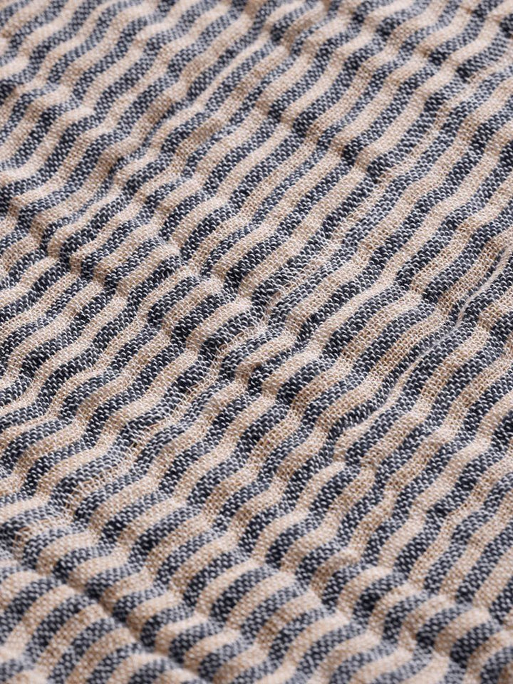 Fino Bedspread - Ferm Living Bedding + Pillows - Terracotta/Off - White - HORNE