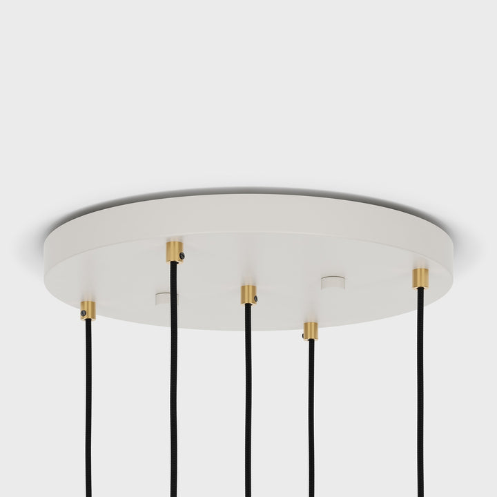Five Pendant in Brass + Voronoi III - Tala Cluster Pendants - HORNE
