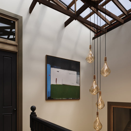 Five Pendant in Graphite + Voronoi III - Tala Cluster Pendants - HORNE