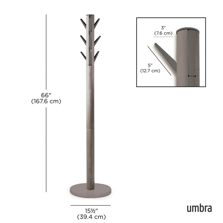 Flapper Coat Rack - Form & Refine Coat + Key Racks - Grey - HORNE