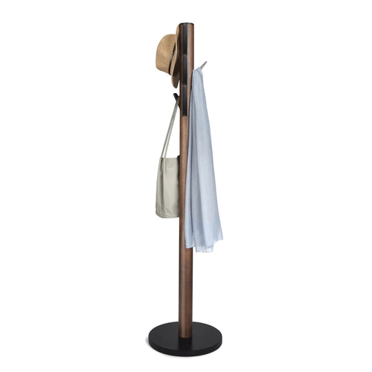 Flapper Coat Rack - Form & Refine Coat + Key Racks - Black-Walnut - HORNE
