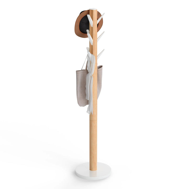 Flapper Coat Rack - Form & Refine Coat + Key Racks - White-Natural - HORNE