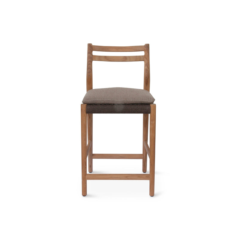 Florence Bar Stool - BETACO Stools + Benches + Ottomans - Walnut Rope / Teak - HORNE