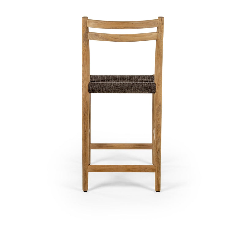 Florence Bar Stool - BETACO Stools + Benches + Ottomans - Walnut Rope / Teak - HORNE