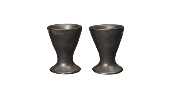 Flow Egg Cups - Set of 2 - Ferm Living Serveware - Black - HORNE