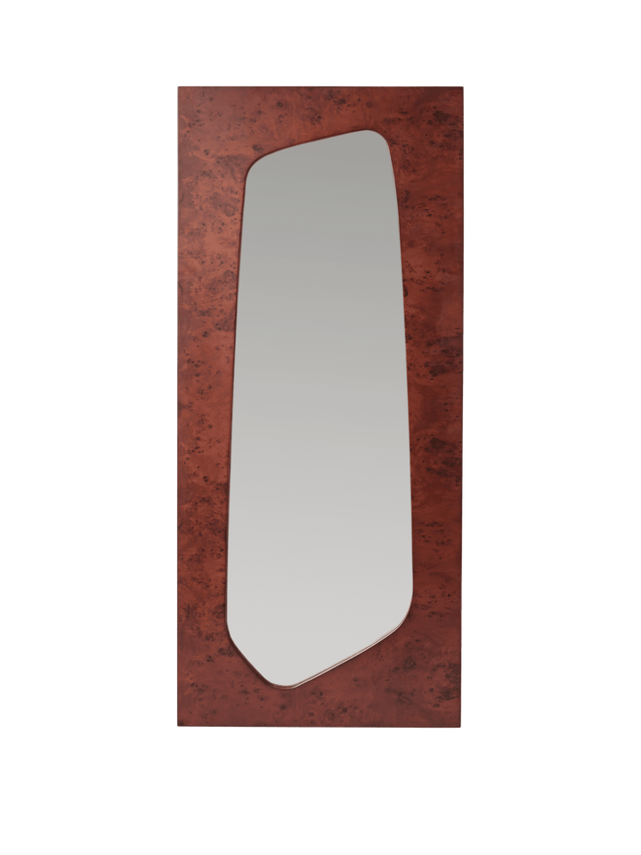 Folia Mirror - H135 - Ferm Living Mirrors - Dark Stained Burl - HORNE