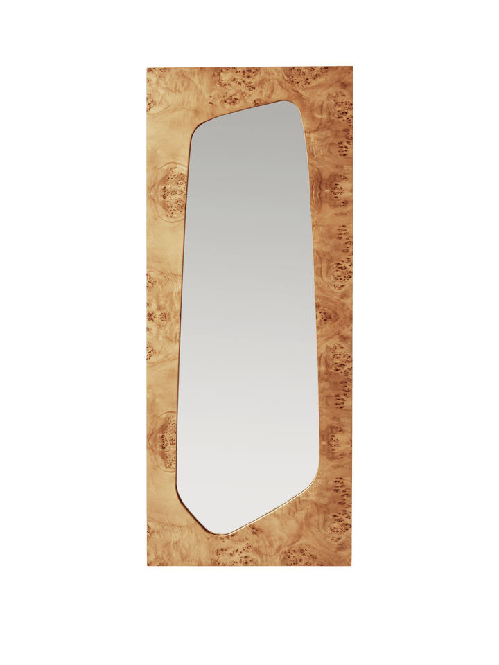 Folia Mirror - H135 - Ferm Living Mirrors - Natural Burl - HORNE
