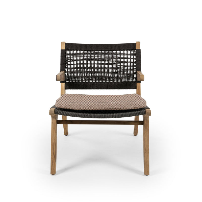 Forte Lounge Chair - Open Weave - BETACO Chairs - Linen Rope / Teak - HORNE