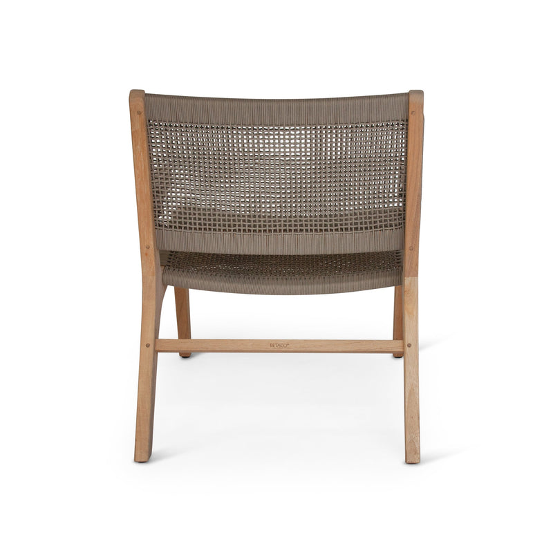 Forte Lounge Chair - Open Weave - BETACO Chairs - Linen Rope / Teak - HORNE