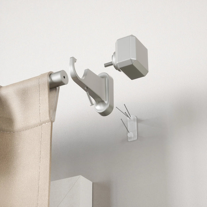 Geo Pinpoint Curtain Rod - Umbra Bath - Nickel-Steel - HORNE
