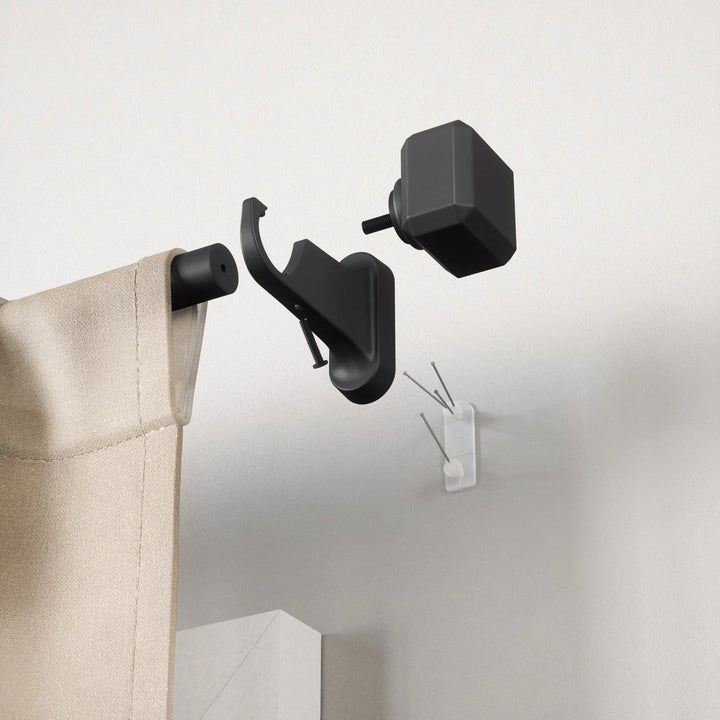 Geo Pinpoint Curtain Rod - Umbra Bath - Nickel-Steel - HORNE