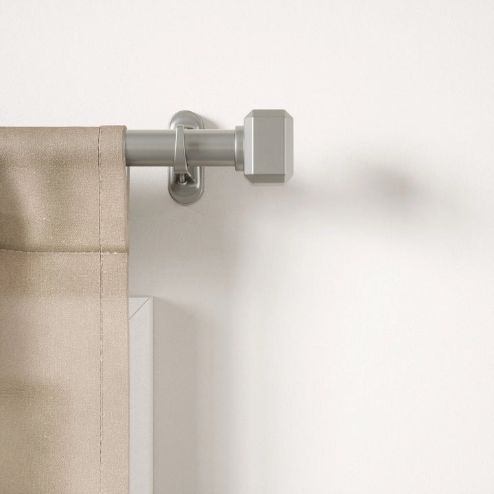 Geo Pinpoint Curtain Rod - Umbra Bath - Nickel-Steel - HORNE