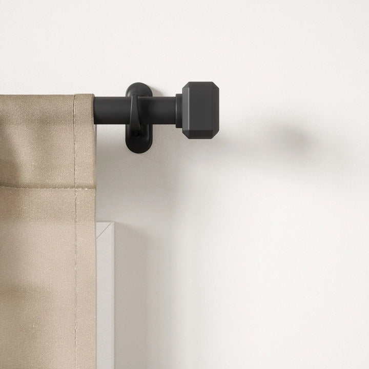 Geo Pinpoint Curtain Rod - Umbra Bath - Matte-Black - HORNE