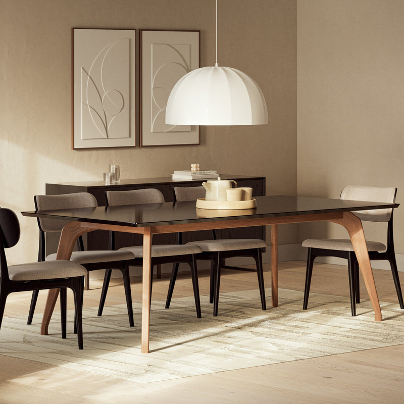 Giane Dining Table - Urbia Tables - Black Nogal - Small - HORNE