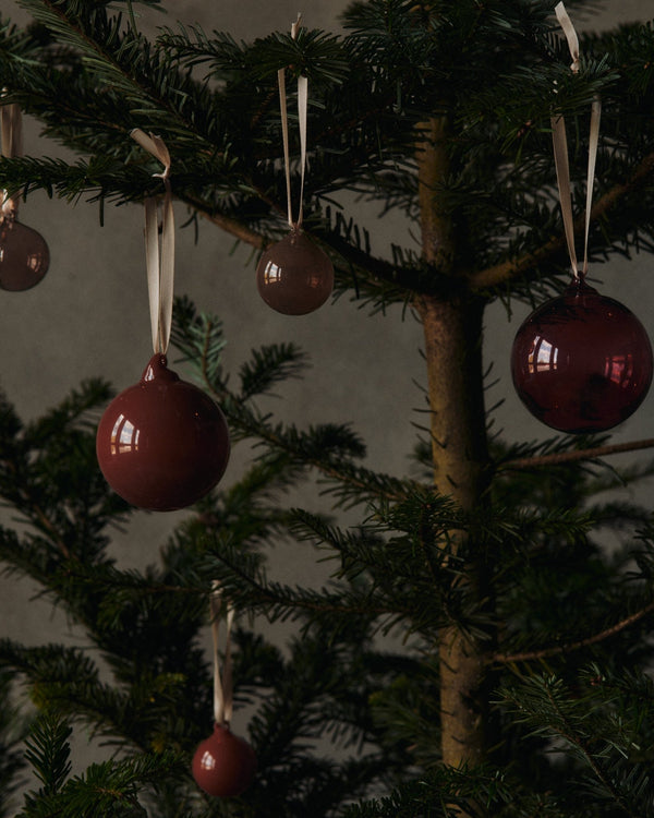Glass Baubles - M - Set of 3 - Ferm Living Decor - HORNE