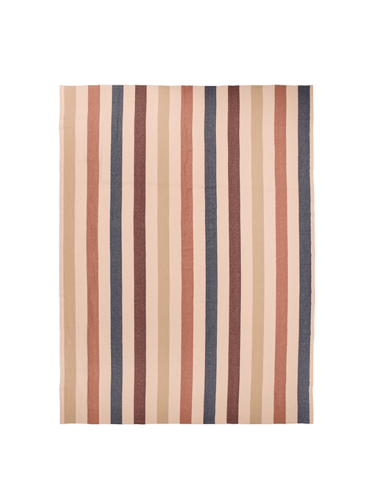 Hale Tablecloth - Ferm Living Kitchen & Dining - Cashmere/Mocha/Indigo Blue - HORNE