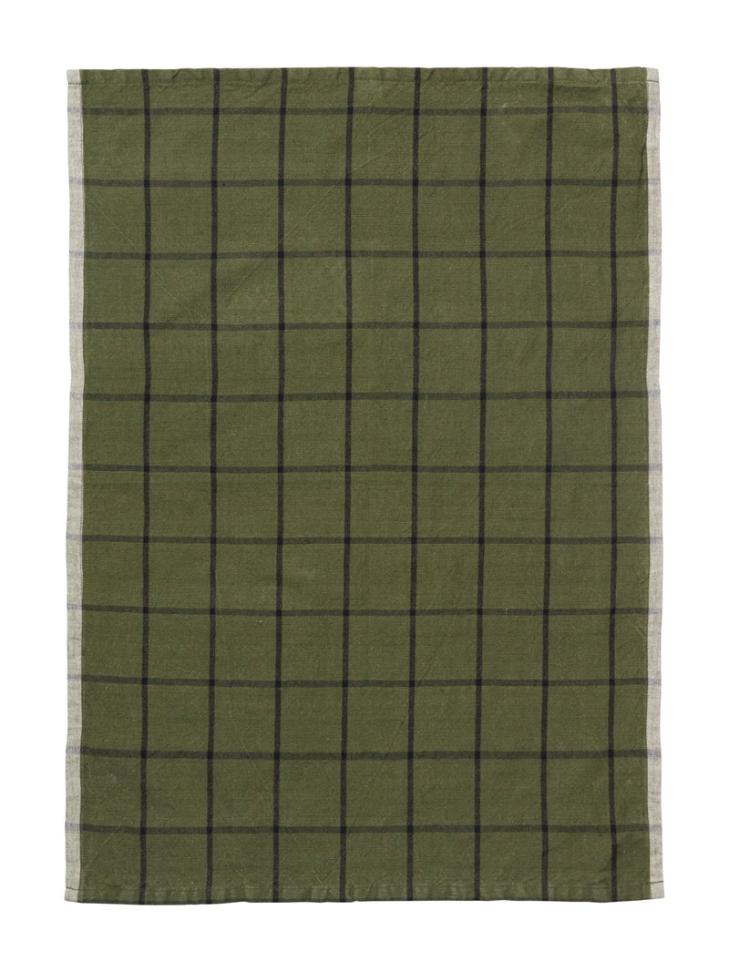 Hale Tea Towel - Ferm Living Kitchen & Dining - Sand/Black - HORNE
