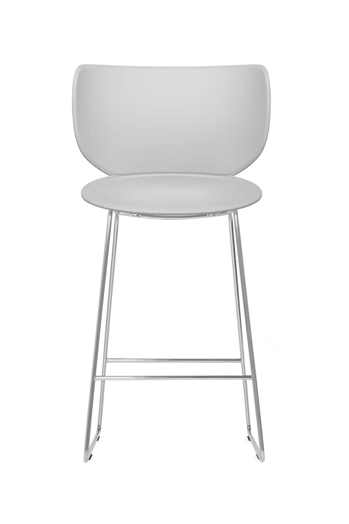 Hana Bar Stool Un - Upholstered Set of 2 - Moooi Stools + Benches + Ottomans - Black - Black - High - HORNE