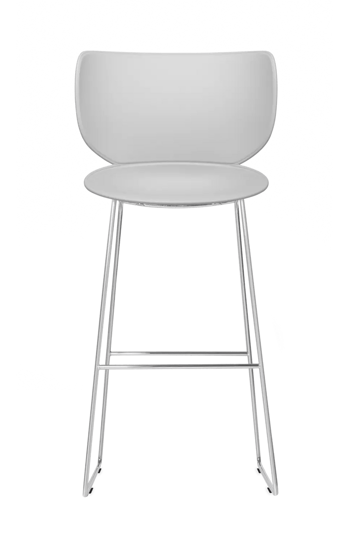 Hana Bar Stool Un - Upholstered Set of 2 - Moooi Stools + Benches + Ottomans - Black - Black - High - HORNE