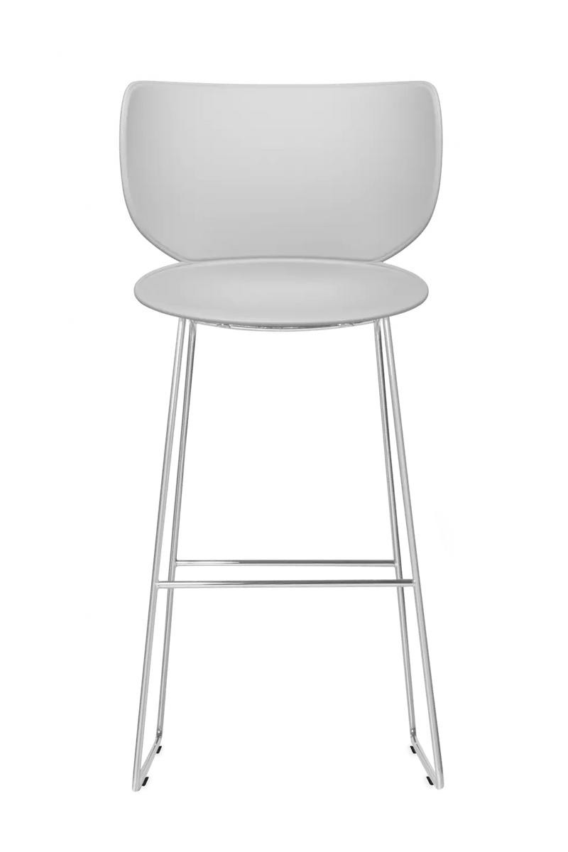Hana Bar Stool Un - Upholstered Set of 2 - Moooi Stools + Benches + Ottomans - Black - Black - High - HORNE