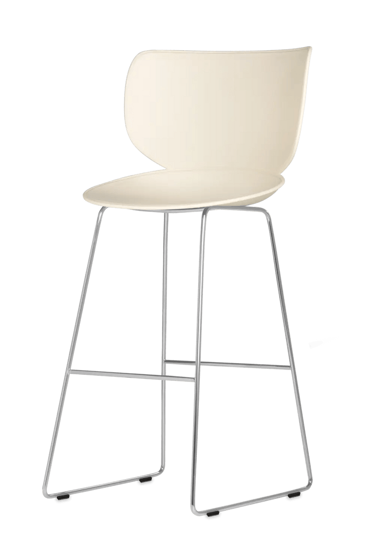 Hana Bar Stool Un - Upholstered Set of 2 - Moooi Stools + Benches + Ottomans - Black - Black - High - HORNE