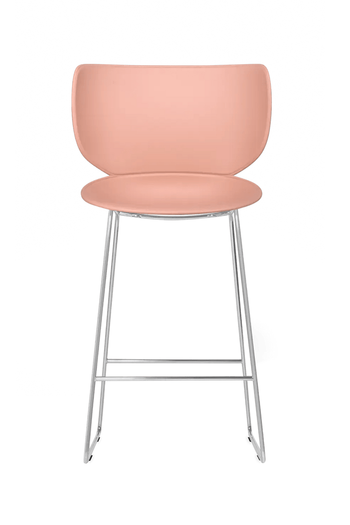 Hana Bar Stool Un - Upholstered Set of 2 - Moooi Stools + Benches + Ottomans - Black - Black - High - HORNE
