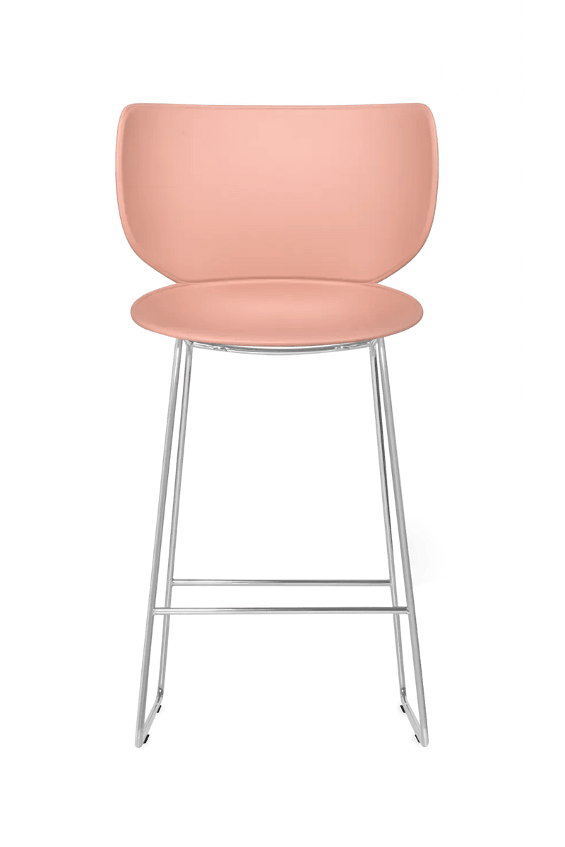 Hana Bar Stool Un - Upholstered Set of 2 - Moooi Stools + Benches + Ottomans - Black - Black - High - HORNE