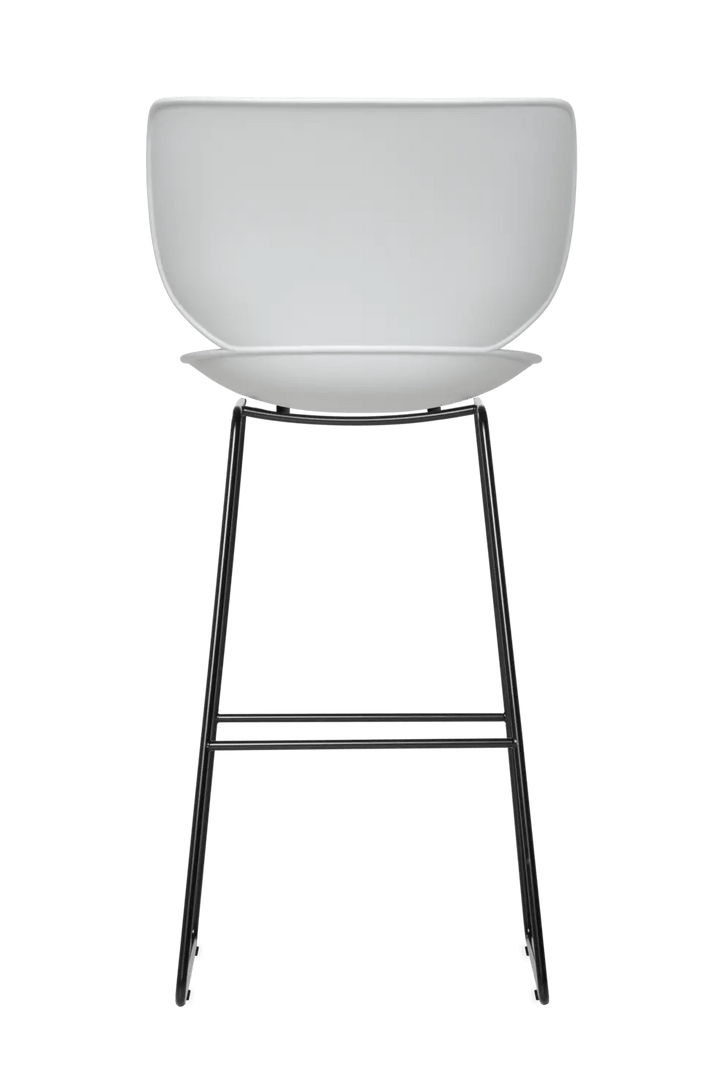 Hana Bar Stool Un - Upholstered Set of 2 - Moooi Stools + Benches + Ottomans - Black - Black - High - HORNE
