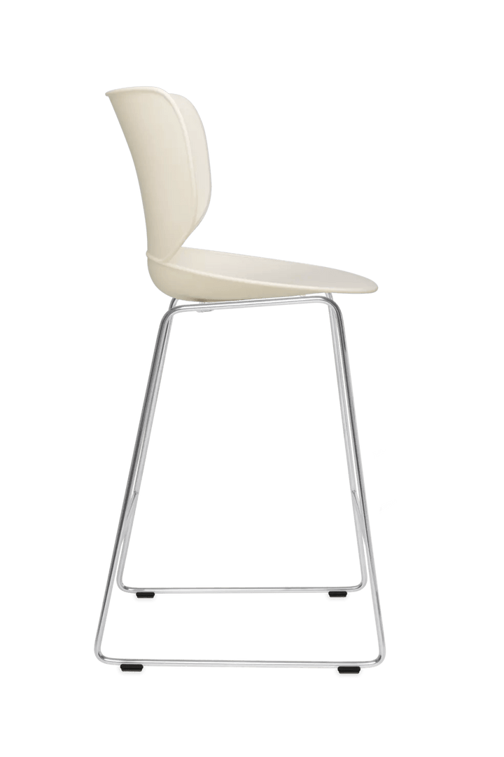 Hana Bar Stool Un - Upholstered Set of 2 - Moooi Stools + Benches + Ottomans - Black - Black - High - HORNE