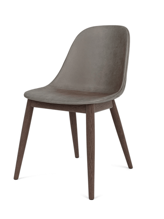 Harbour Side Dining Chair - Leather - Audo Copenhagen Chairs - Dark Oak - 0311 Antilop/Dakar - HORNE