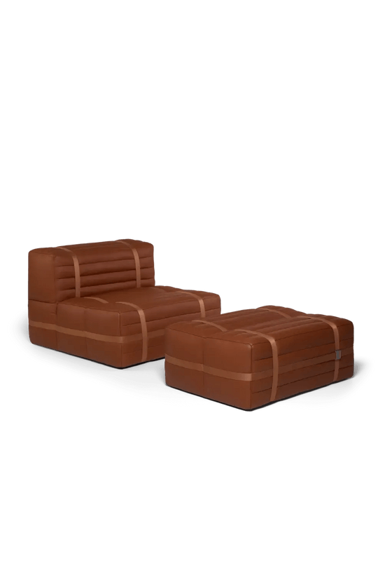 Haybale Lounge Chair with Footstool - Moooi Stools + Benches + Ottomans - Wabi Sabi - HORNE