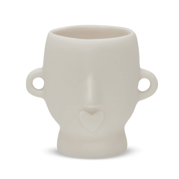 Heads Masculine Vase - Tina Frey Decorative Objects - White - HORNE