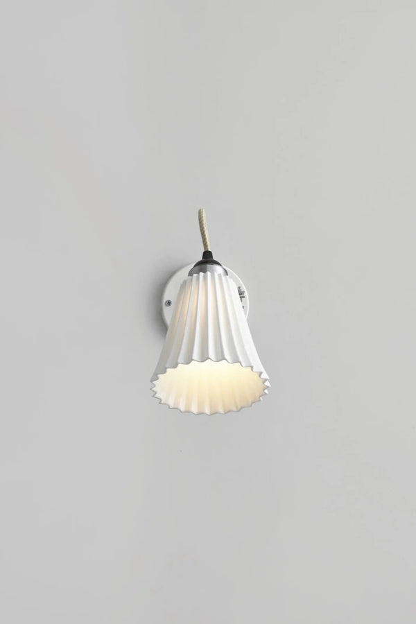 Hector Pleat Medium Wall Light - Switched - Original BTC Wall Sconces - HORNE