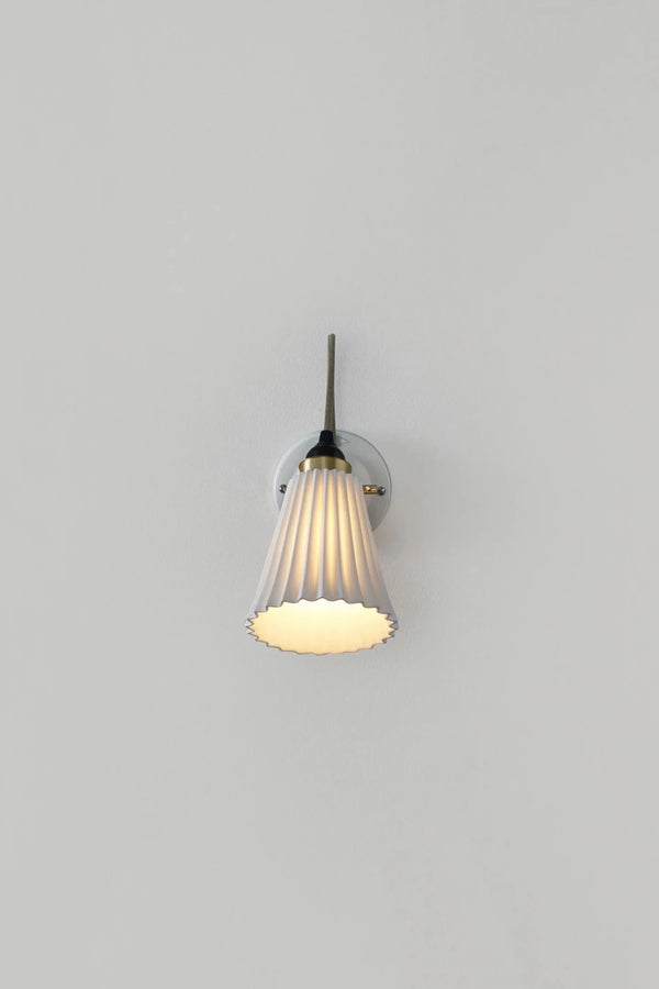 Hector Pleat Medium Wall Light - Switched - Original BTC Wall Sconces - HORNE