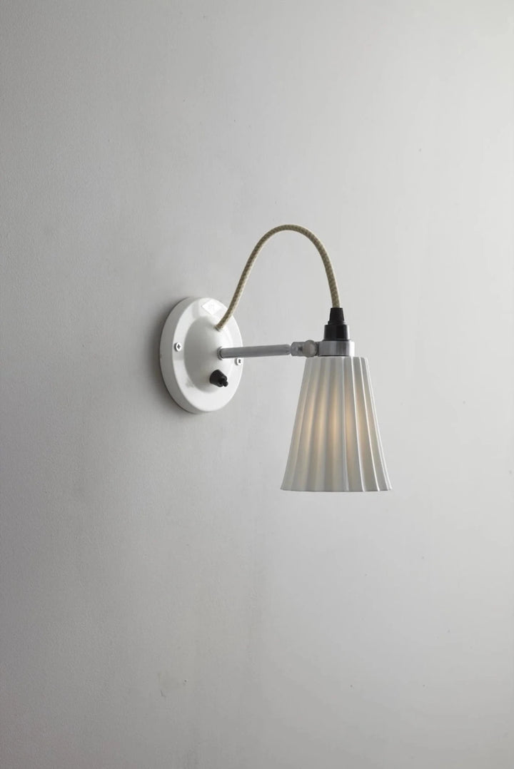 Hector Pleat Small Wall Light - Switched - Original BTC Wall Sconces - HORNE