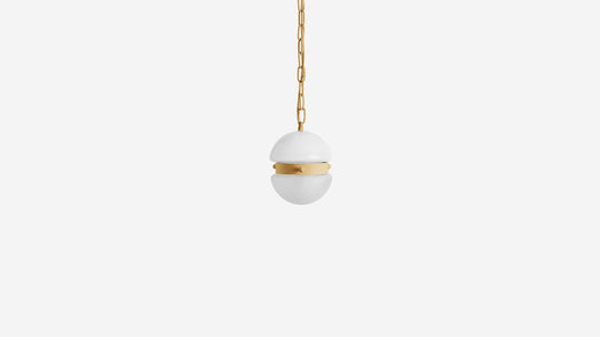 Hemisphere Pendant Small - Workstead - Ceiling Lights - Straw - 24" OAH - HORNE