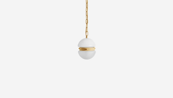 Hemisphere Pendant Small - Workstead - Ceiling Lights - Straw - 24" OAH - HORNE