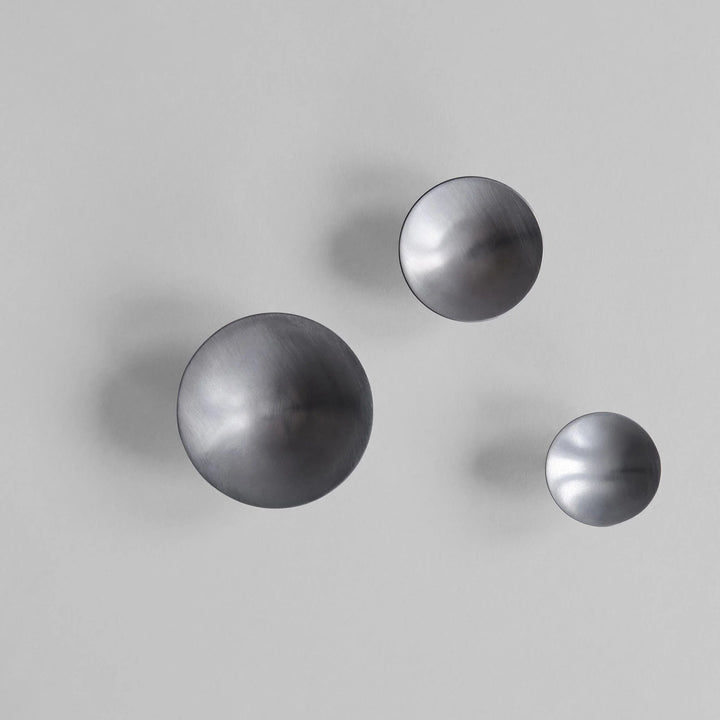 HiHat Knobs - Set of 2 - 101 Copenhagen - Maxi - Brushed Steel - HORNE