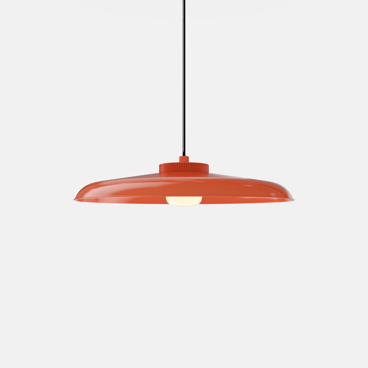 Hoist Pendant - Large Shade - RBW Lighting - Vermilion - Small Glass Diffuser - 2700K (warm white) - HORNE