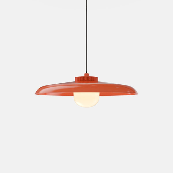 Hoist Pendant - Large Shade - RBW Lighting - Vermilion - Large Glass Diffuser - 2700K (warm white) - HORNE