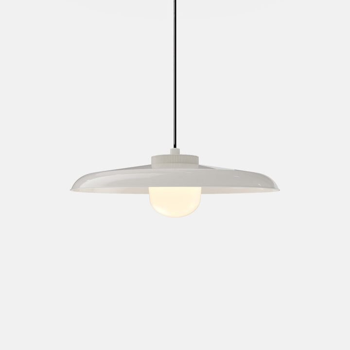 Hoist Pendant - Large Shade - RBW Lighting - Cream White - Large Glass Diffuser - 2700K (warm white) - HORNE