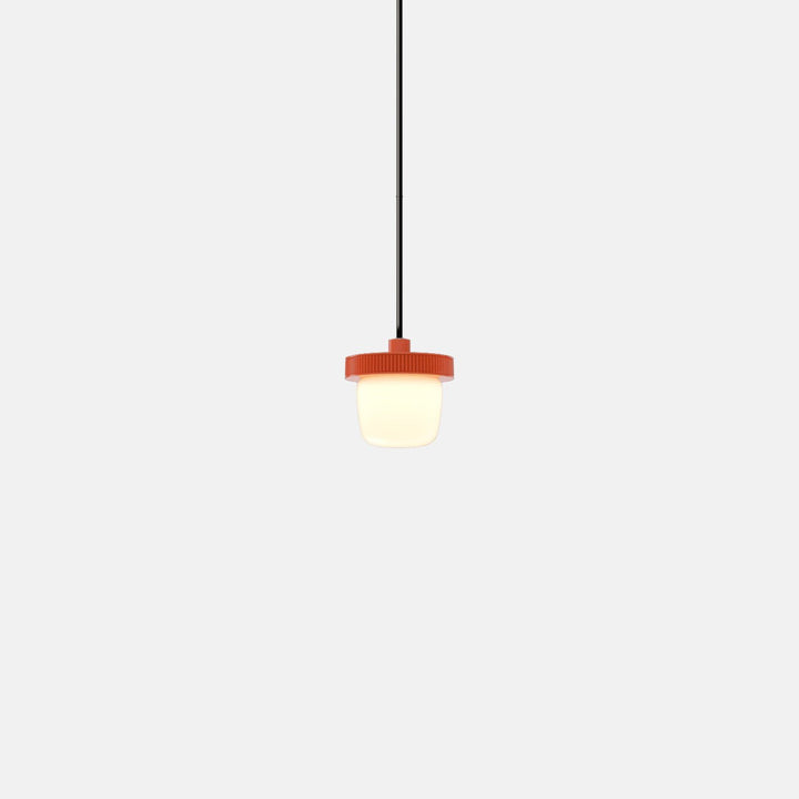 Hoist Pendant - No Shade - RBW Lighting - Vermilion - Small Glass Diffuser - 2700K (warm white) - HORNE