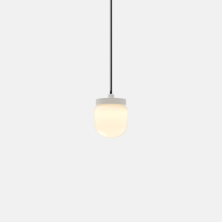 Hoist Pendant - No Shade - RBW Lighting - Cream White - Large Glass Diffuser - 2700K (warm white) - HORNE