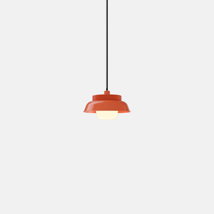 Hoist Pendant - Small Shade - RBW Lighting - Vermilion - Small Glass Diffuser - 2700K (warm white) - HORNE