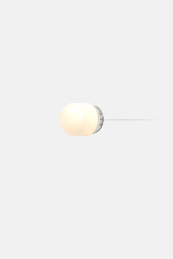 Hoist Sconce Corded - Large Glass Diffuser - No Shade - RBW Lighting - Cream White - Corded Plug - in (Back) / 120V Input - 2700K (warm white) - HORNE