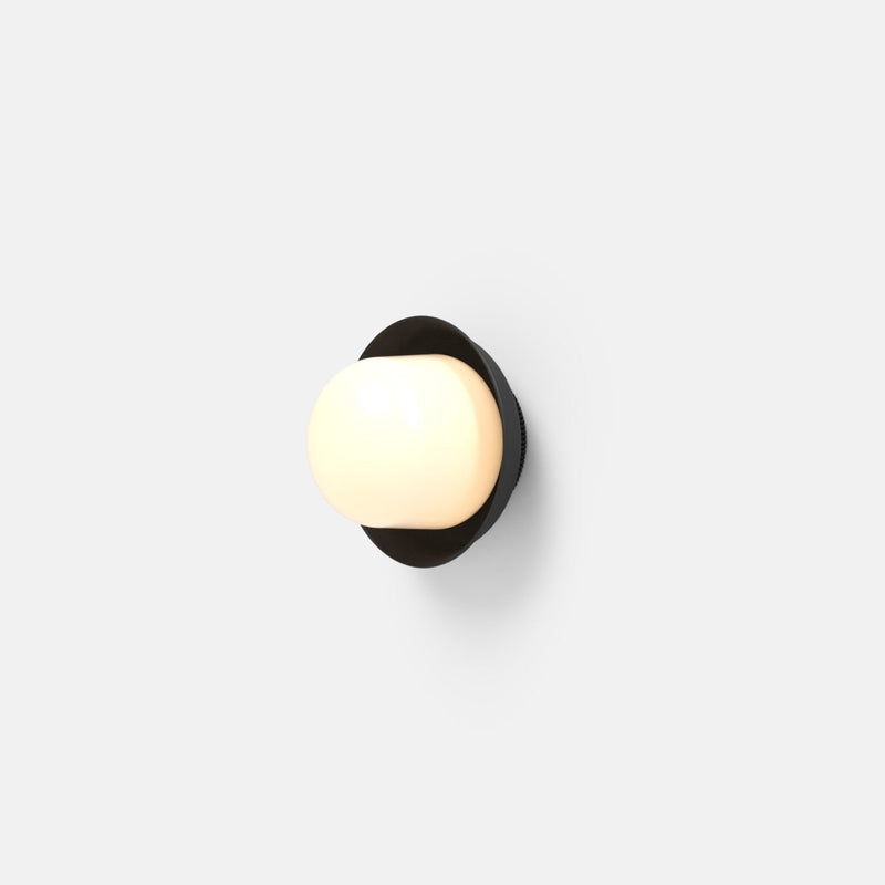 Hoist Sconce - Small Shade - RBW Lighting - Cream White - Small Glass Diffuser - 2700K (warm white) - HORNE