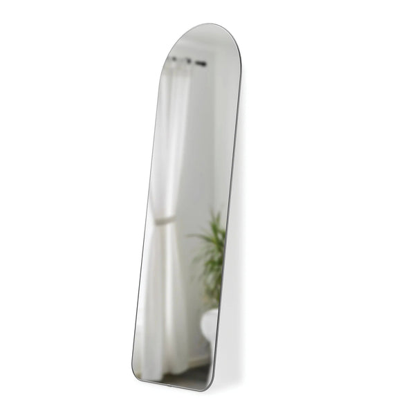 Hubba Arched Leaning & Wall Mirror - Umbra Mirrors - Metallic-Titanium - HORNE