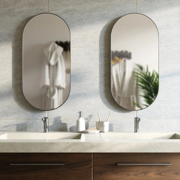 Hubba Pill Mirror - Umbra Mirrors - Brass - HORNE