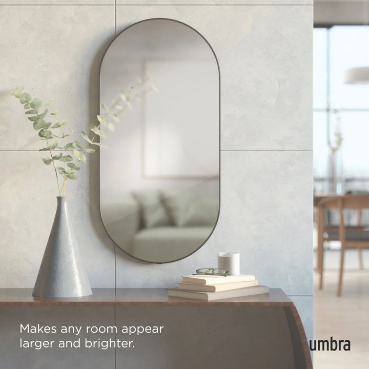 Hubba Pill Mirror - Umbra Mirrors - Brass - HORNE